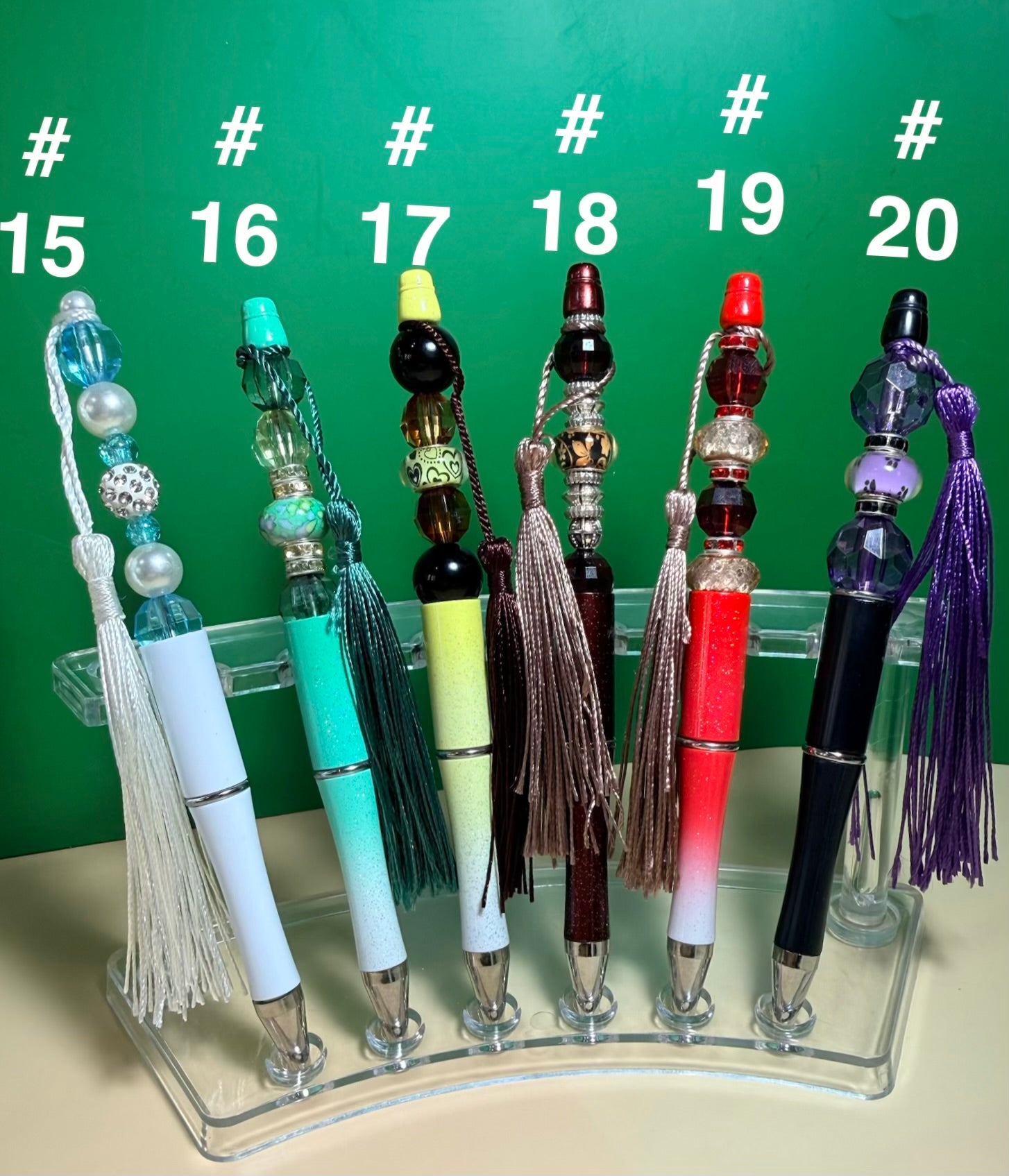 Long tassel beaded pen