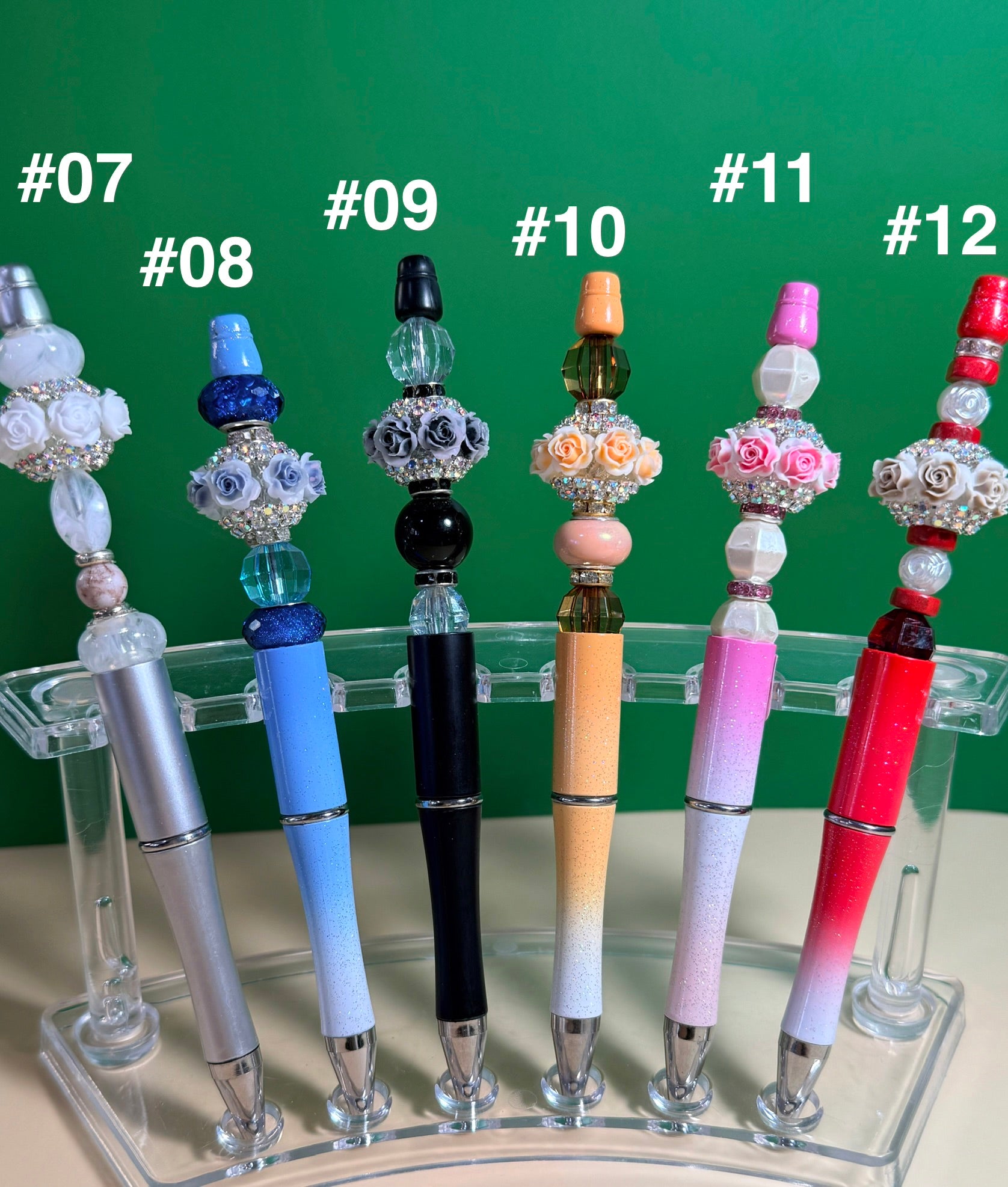 Beaded Flower Pens